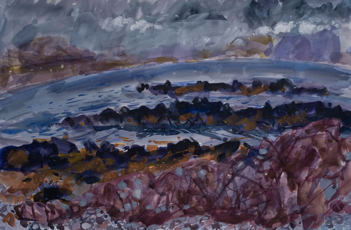 Rainclouds from the Tokavaig Road, Skye